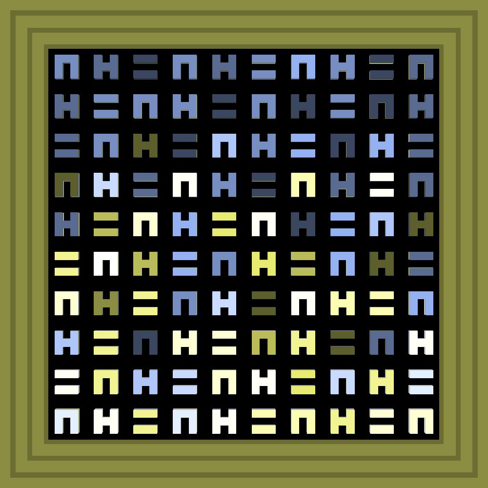 NFT Billionaire :: Procedural Symbols (H=N) #540/1000