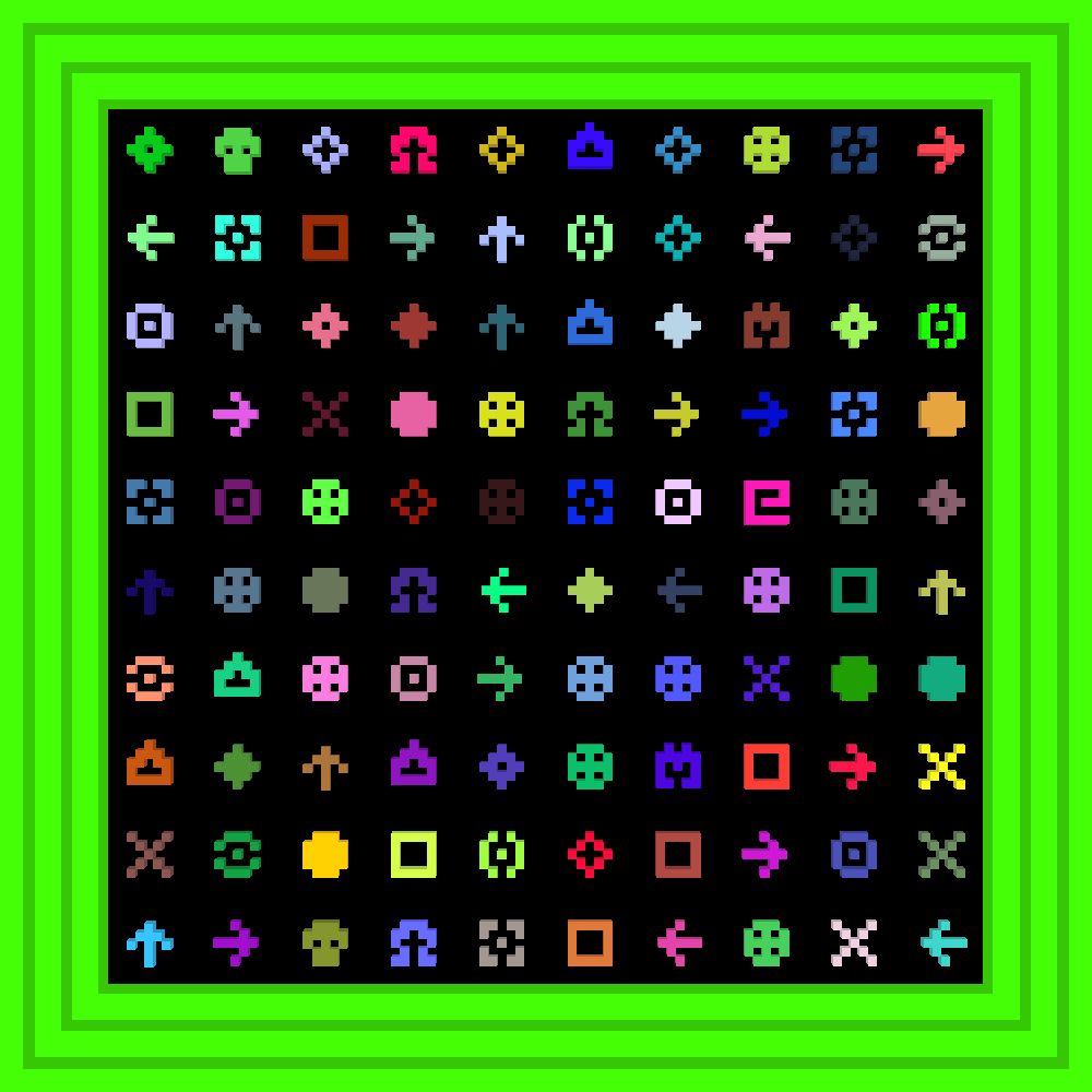 tezostothemoon :: Procedural Symbols #449/1000