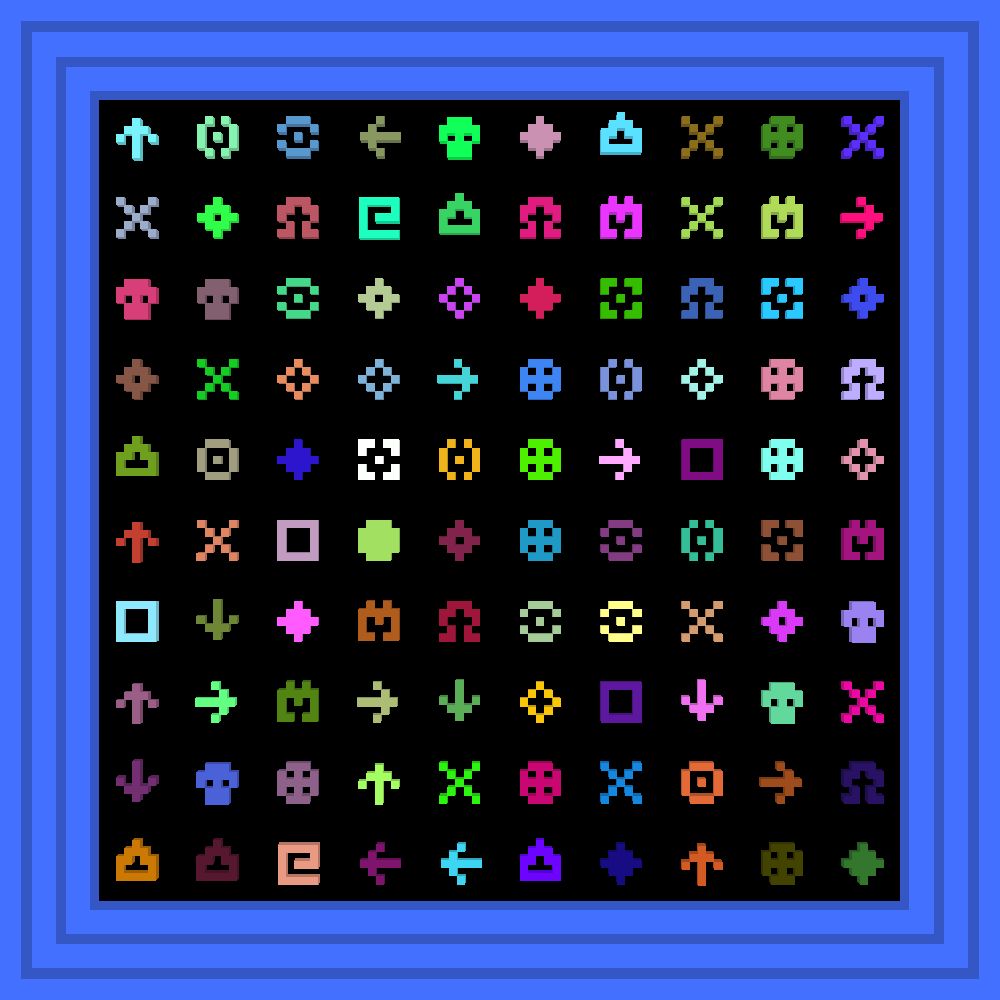 play to earn ntf crypto gaming :: Procedural Symbols #104/1000