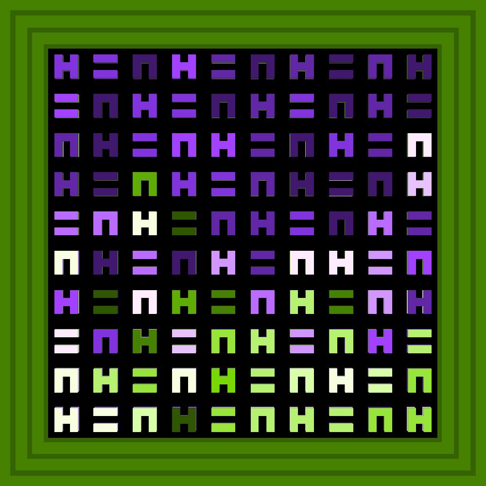 Mondays are Rough :: Procedural Symbols (H=N) #513/1000