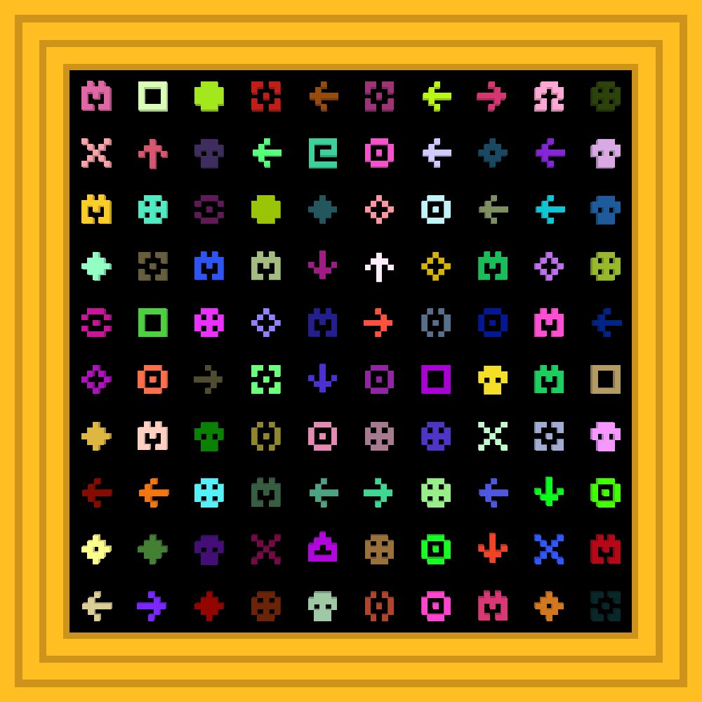 P1xelfool didn't make this - but if he had, you'd be clamoring over yourselves to spent ever increasing amounts of money on it :: Procedural Symbols #476/1000