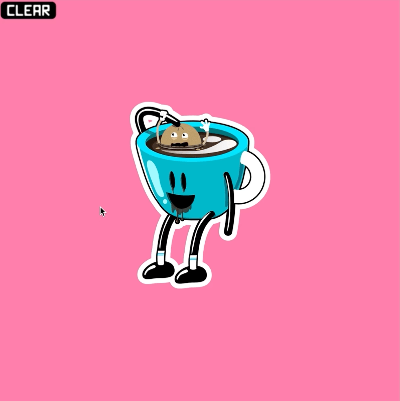 Friendly Shapes Stickers - Coffee Break