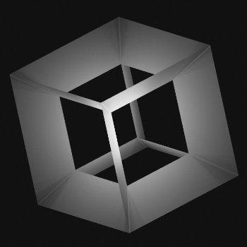 hypercube transversing dimensions as an extended reality sculpture