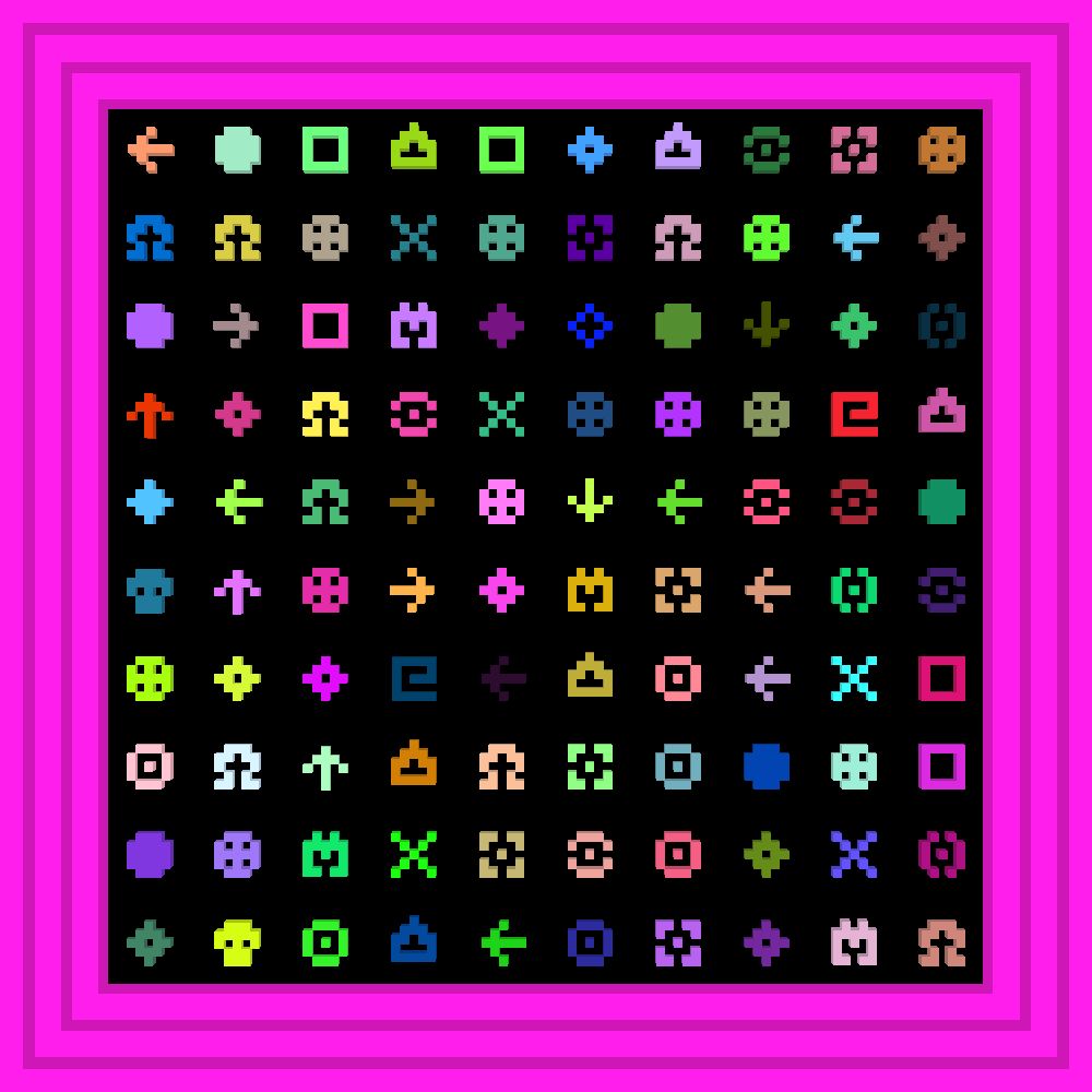world is mi :: Procedural Symbols #230/1000