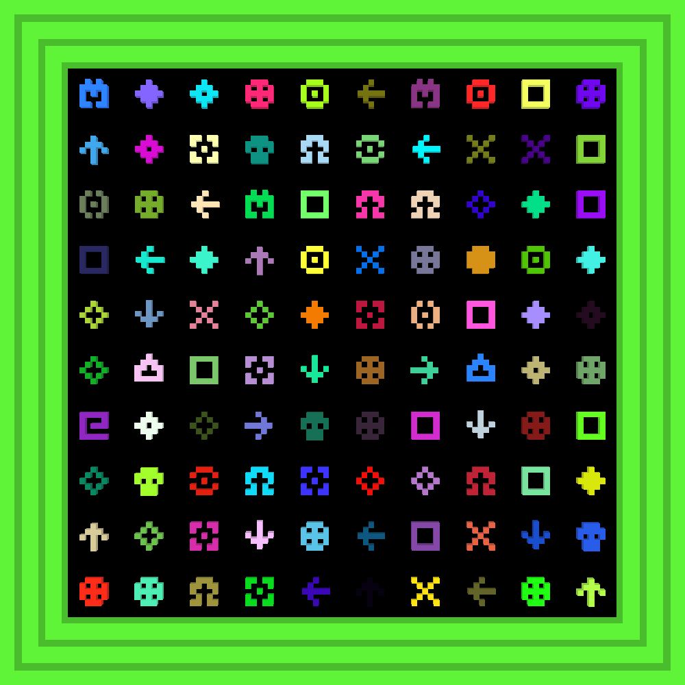 One ring to rule them all, one ring to find them, One ring to bring them all, and in the darkness bind them; In the Land of Mordor where the shadows lie. :: Procedural Symbols #340/1000