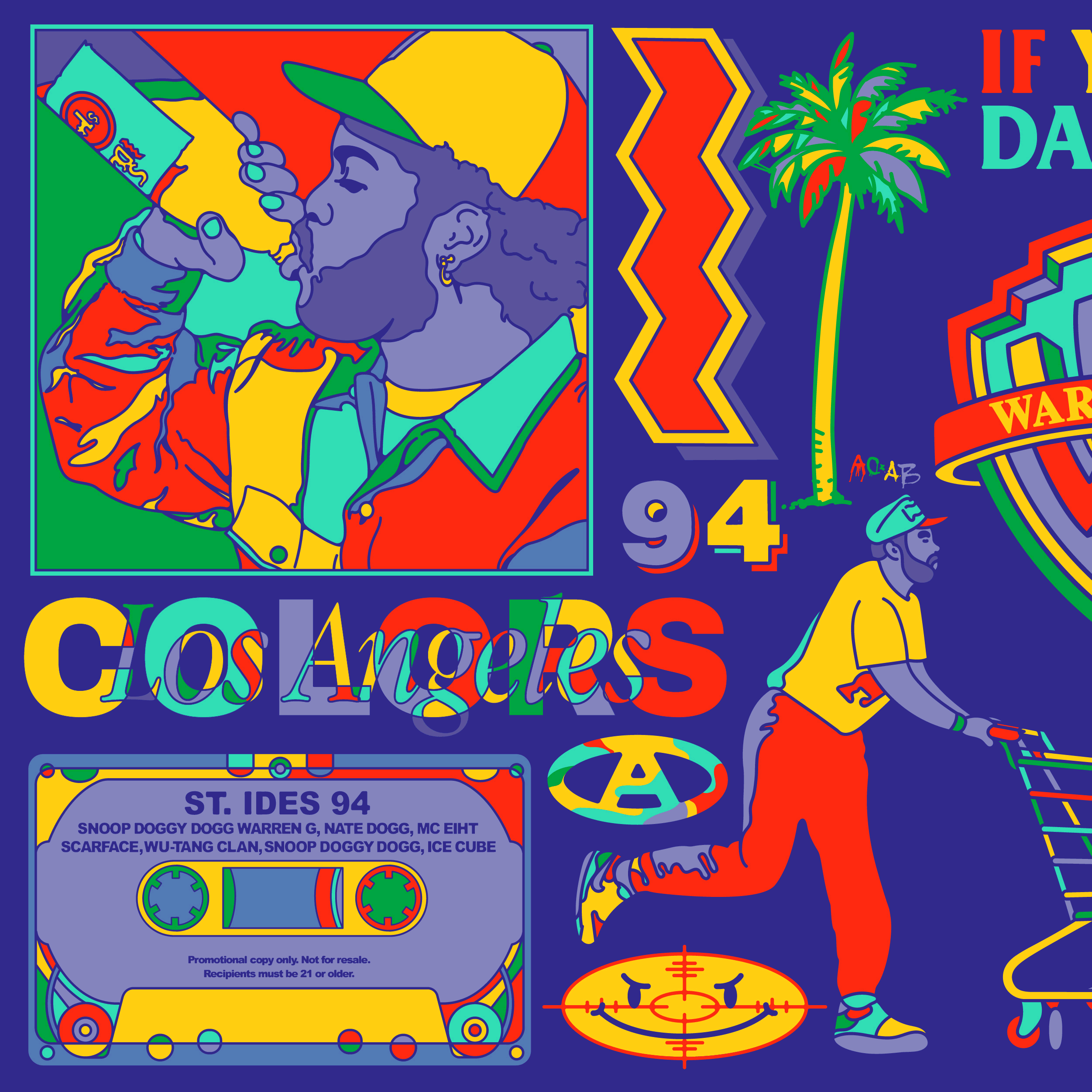 40.OZ BOUNCE © St. Ides ‘94 Digital Mural