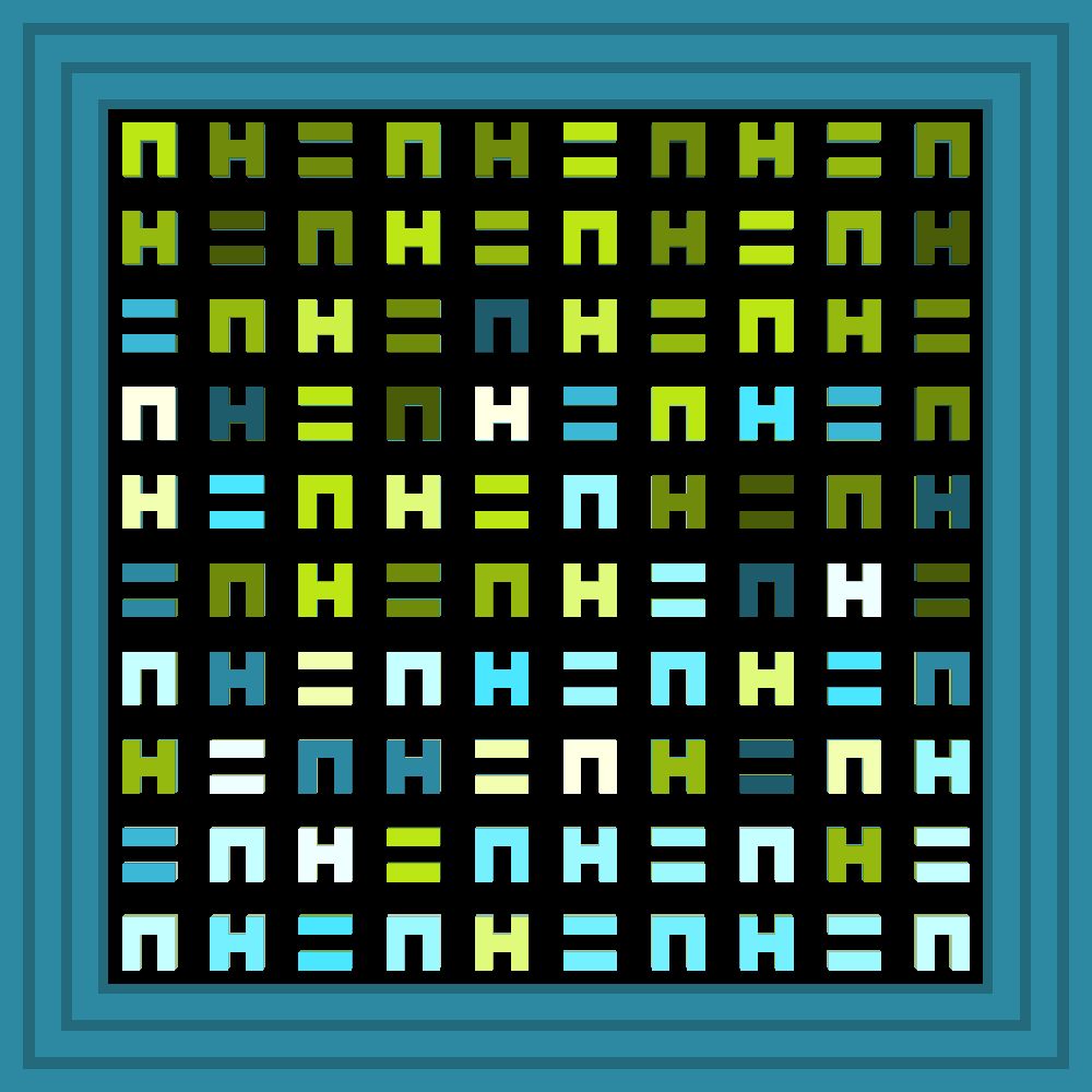 7az2!346fdsg4? :: Procedural Symbols (H=N) #500/1000