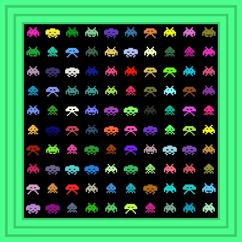 space invaders :: Procedural Symbols (👾) #378/1000