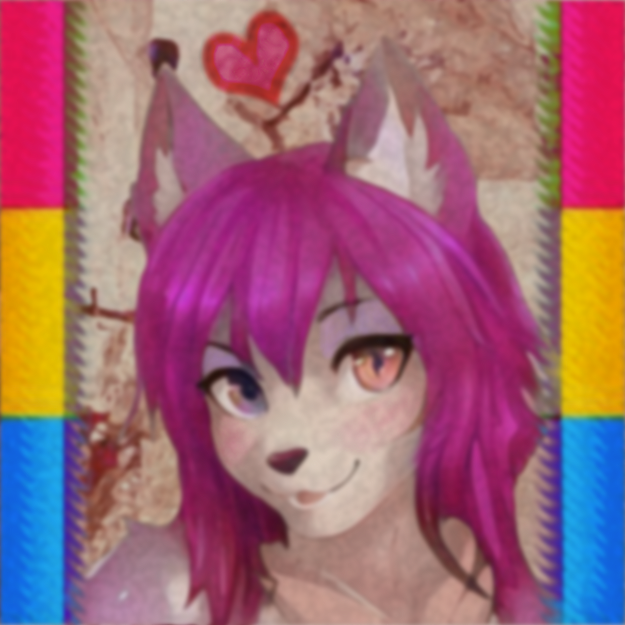 Mung with light purple makeup