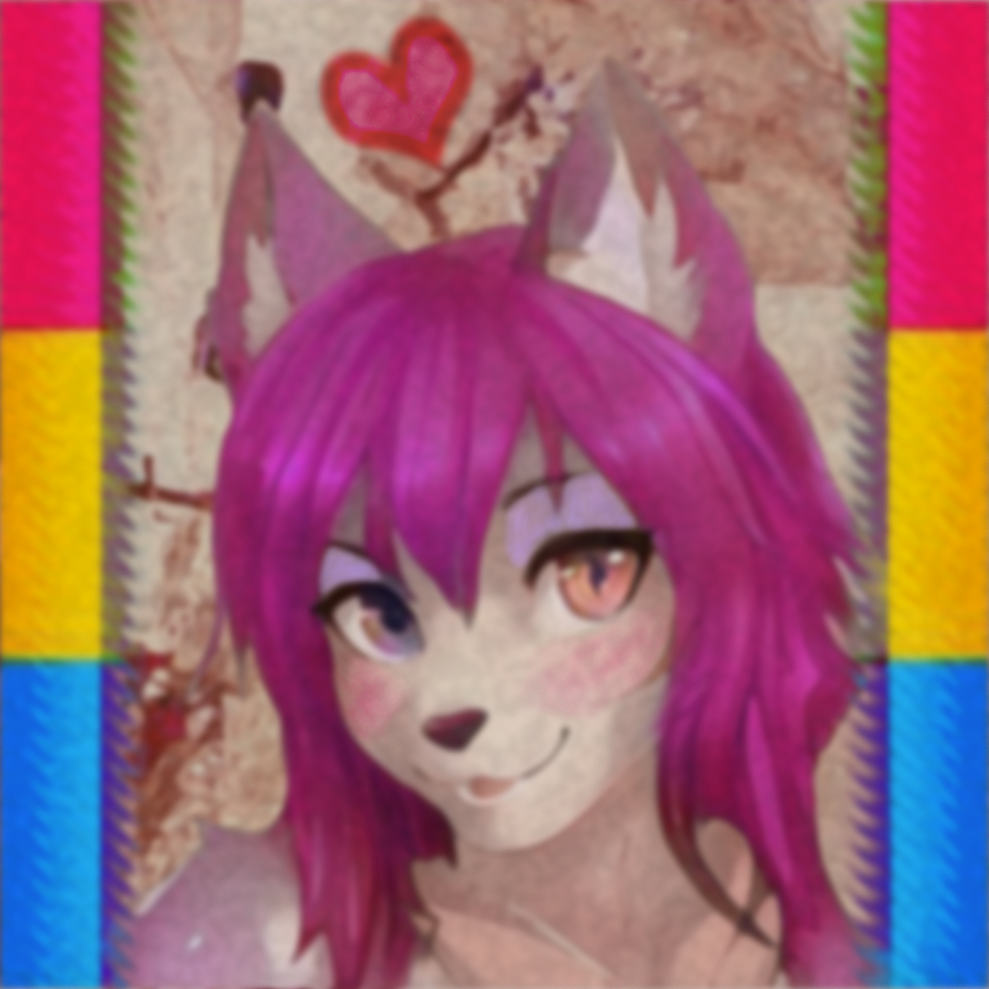 Mung with heavy purplemakeup