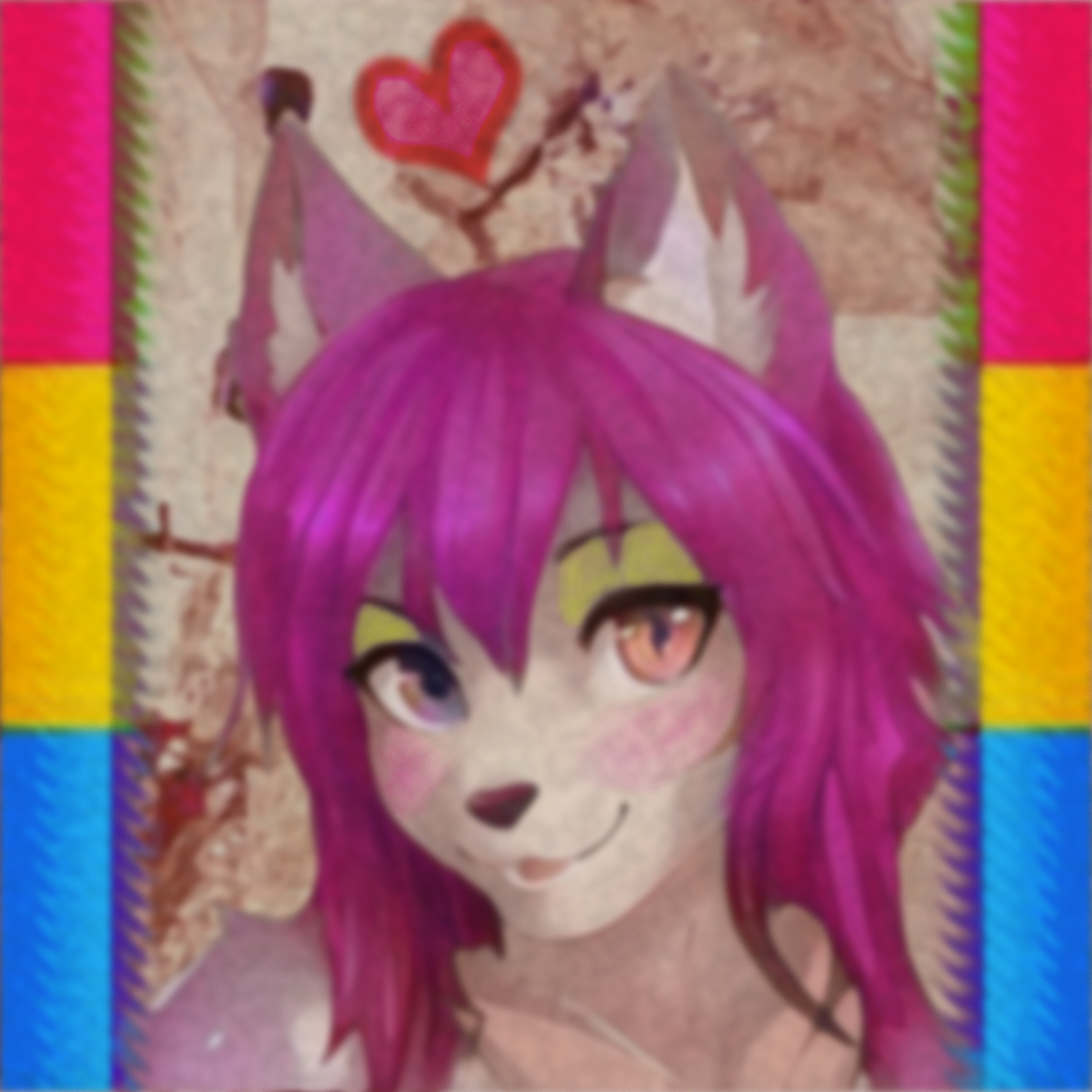 Mung with heavy yellow makeup