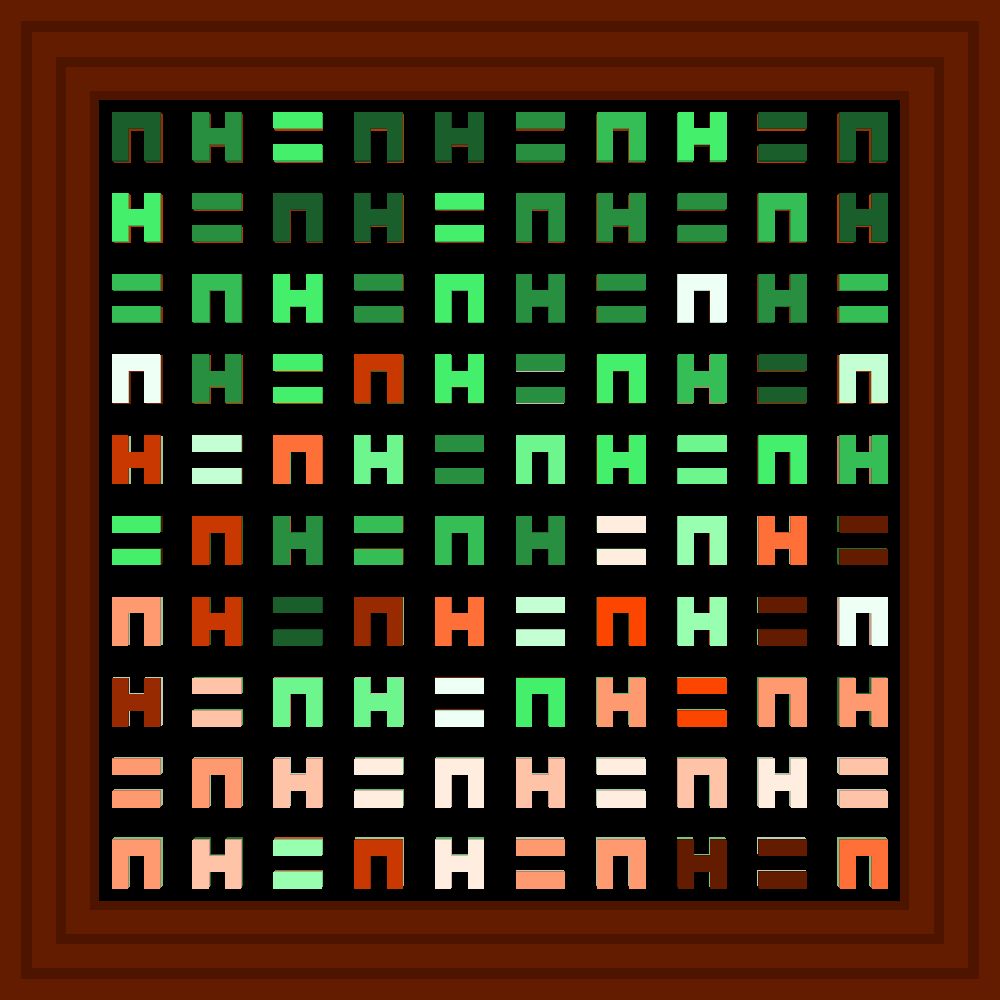 Holy Shit :: Procedural Symbols (H=N) #485/1000