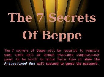 The 7 secrets of Beppe - secret 6 of 7
