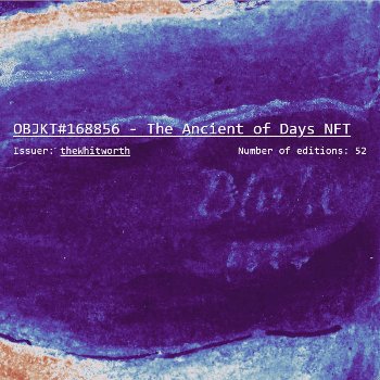 The Ancient of Days NFT Tracker