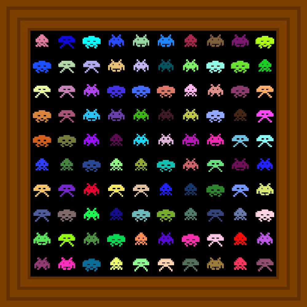 Space invaders :: Procedural Symbols (👾) #386/1000