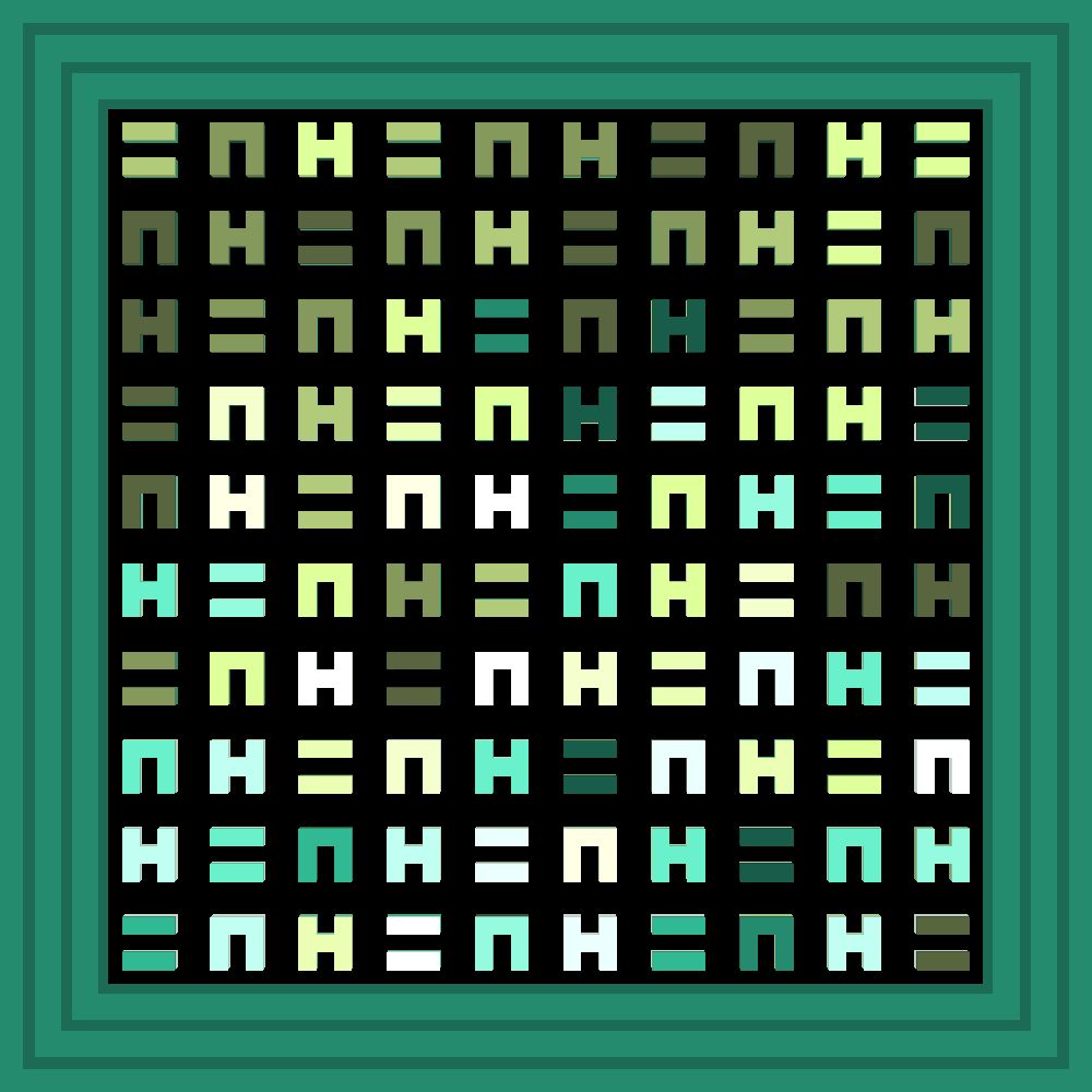 Lucky :: Procedural Symbols (H=N) #504/1000