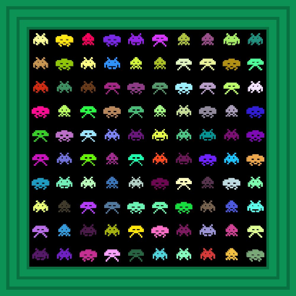 They're all over us! Game over man! Game over! :: Procedural Symbols (👾) #426/1000