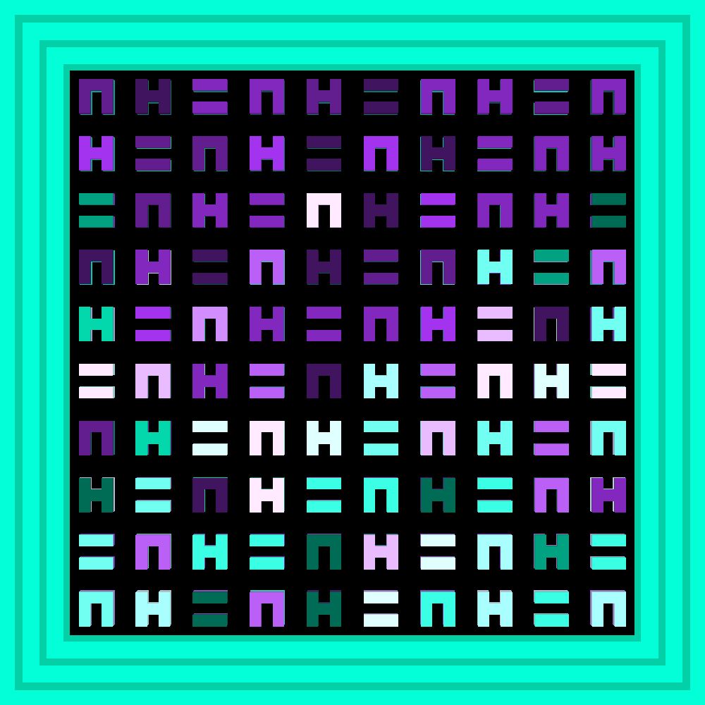 KHAAAAAAAHN!!!!!!!! :: Procedural Symbols (H=N) #488/1000