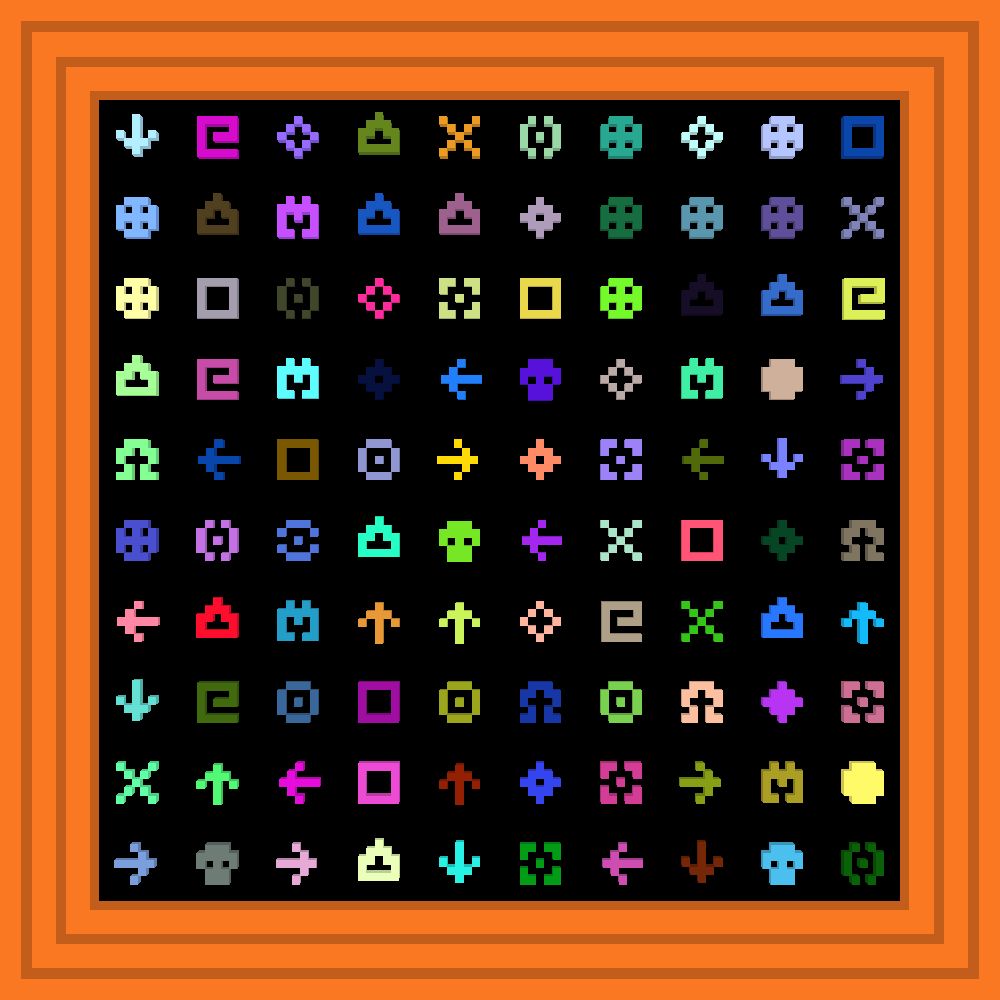 hey you! Get off of my flower 🌸 :: Procedural Symbols #430/1000