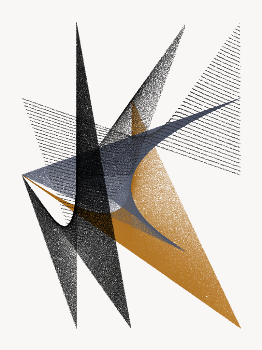 Composition #311 (Gold / Grey)