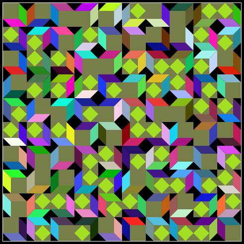 Oblique Cube Composition