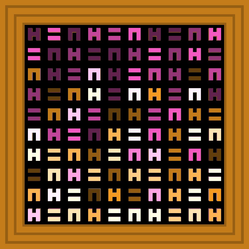 I 💚the chron :: Procedural Symbols (H=N) #538/1000