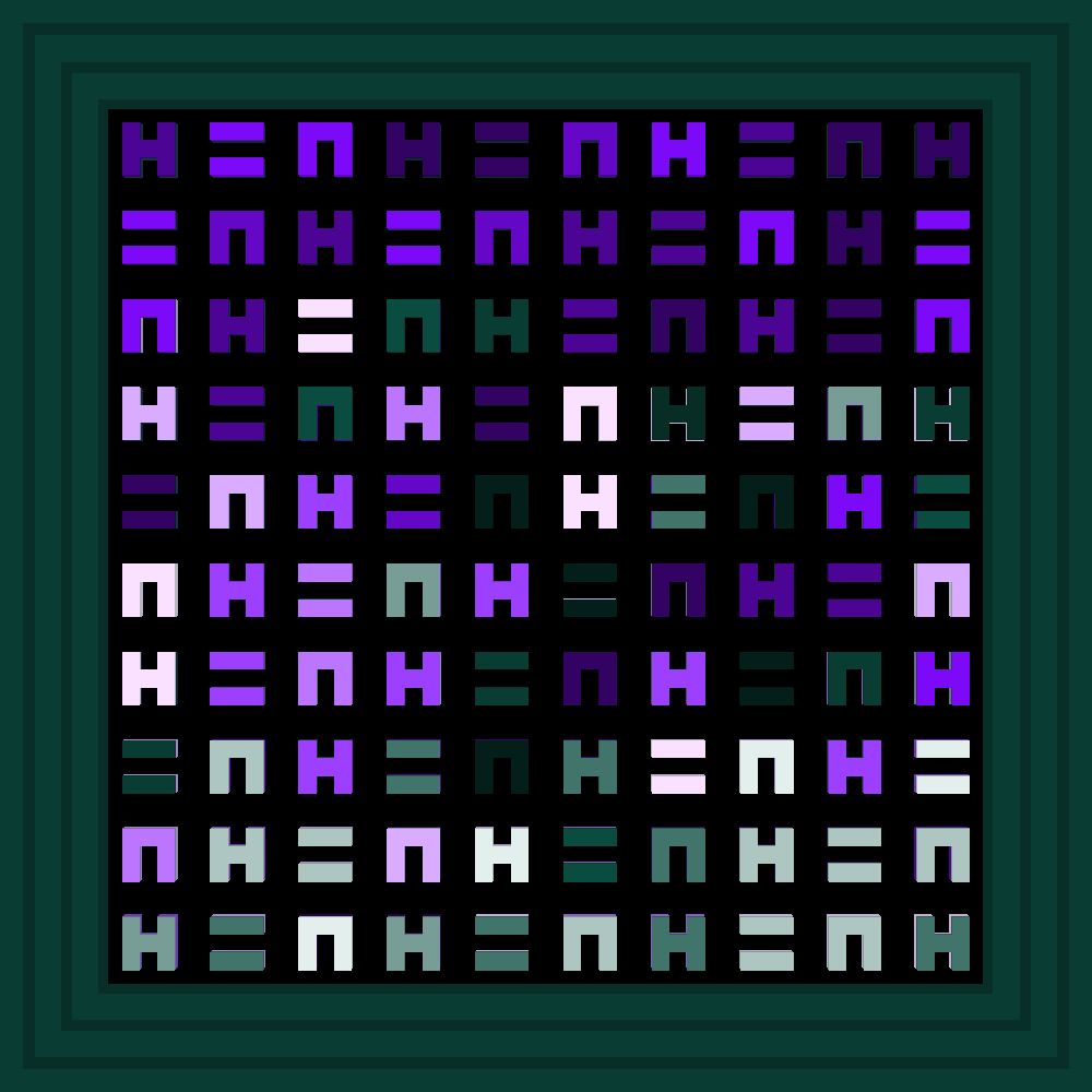 1111 :: Procedural Symbols (H=N) #534/1000