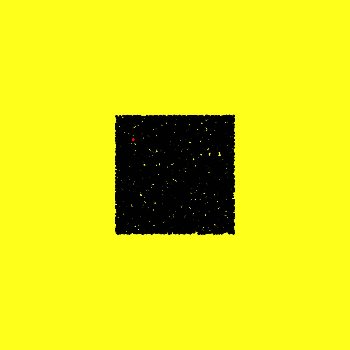 10k Black Dots, One Red One And A Square