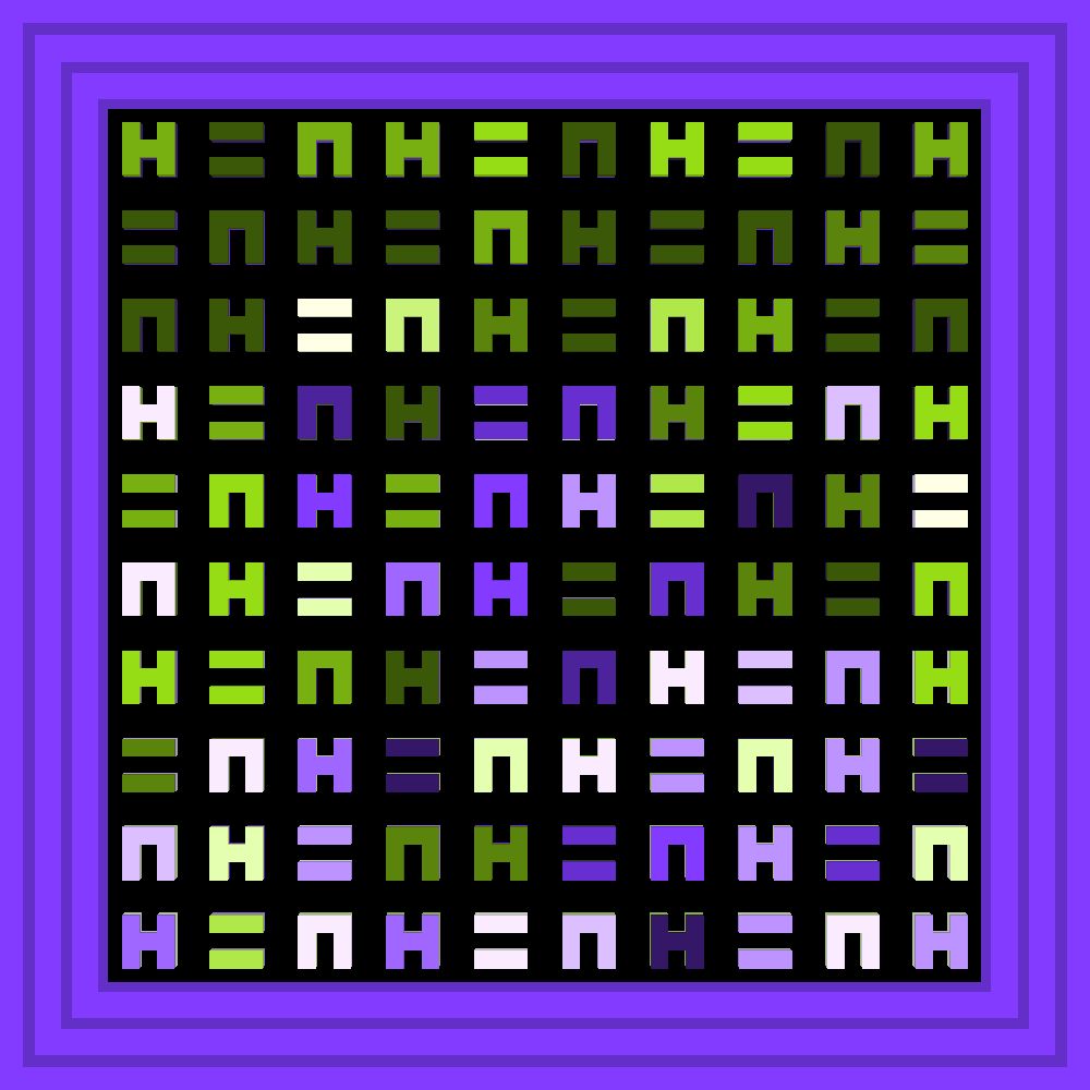 My friends :: Procedural Symbols (H=N) #486/1000