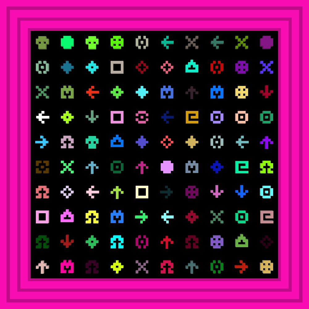 1t's me! 1 w4s th3 turkey all 4l0ng! :: Procedural Symbols #272/1000
