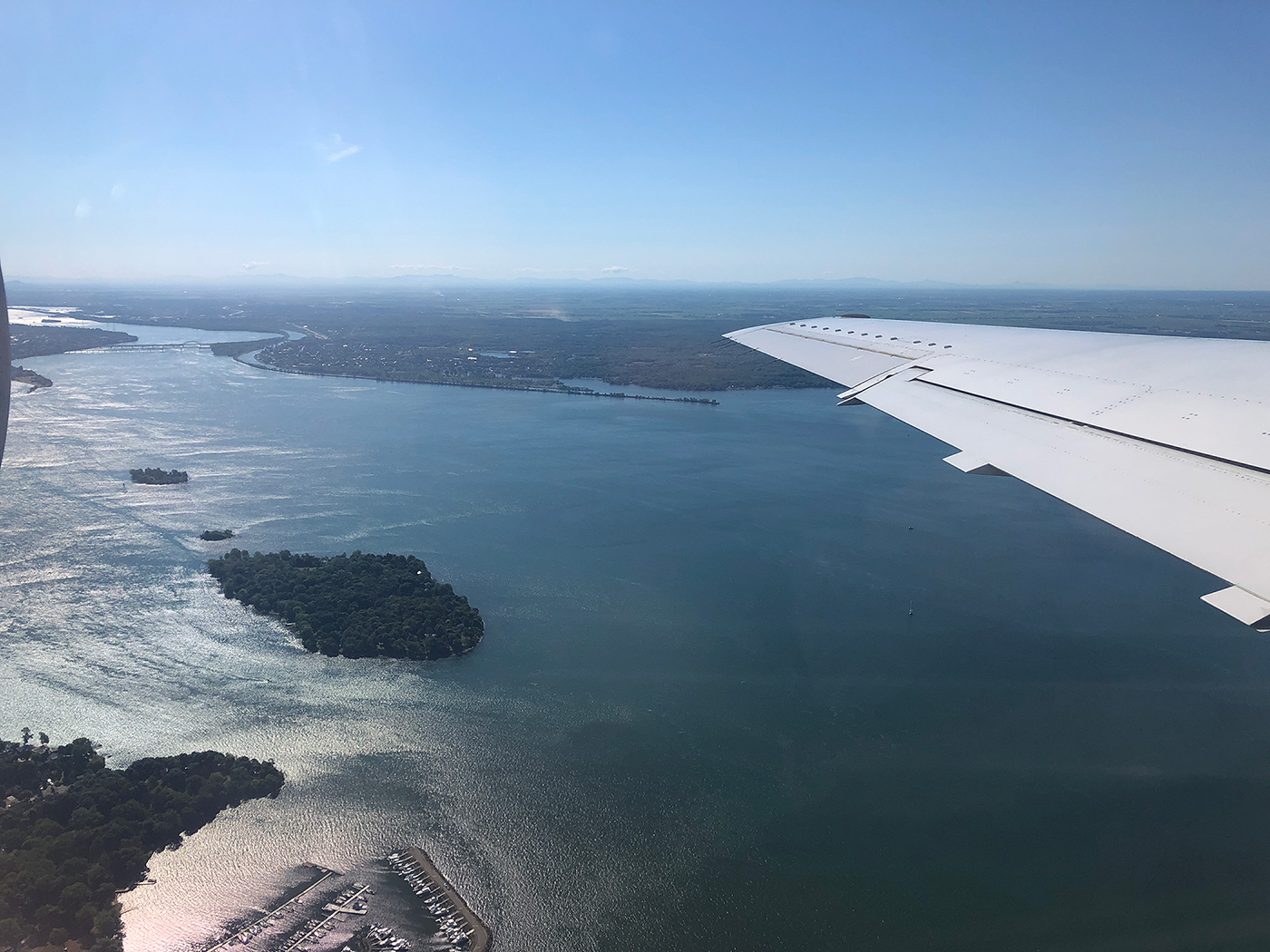 View from an airplane