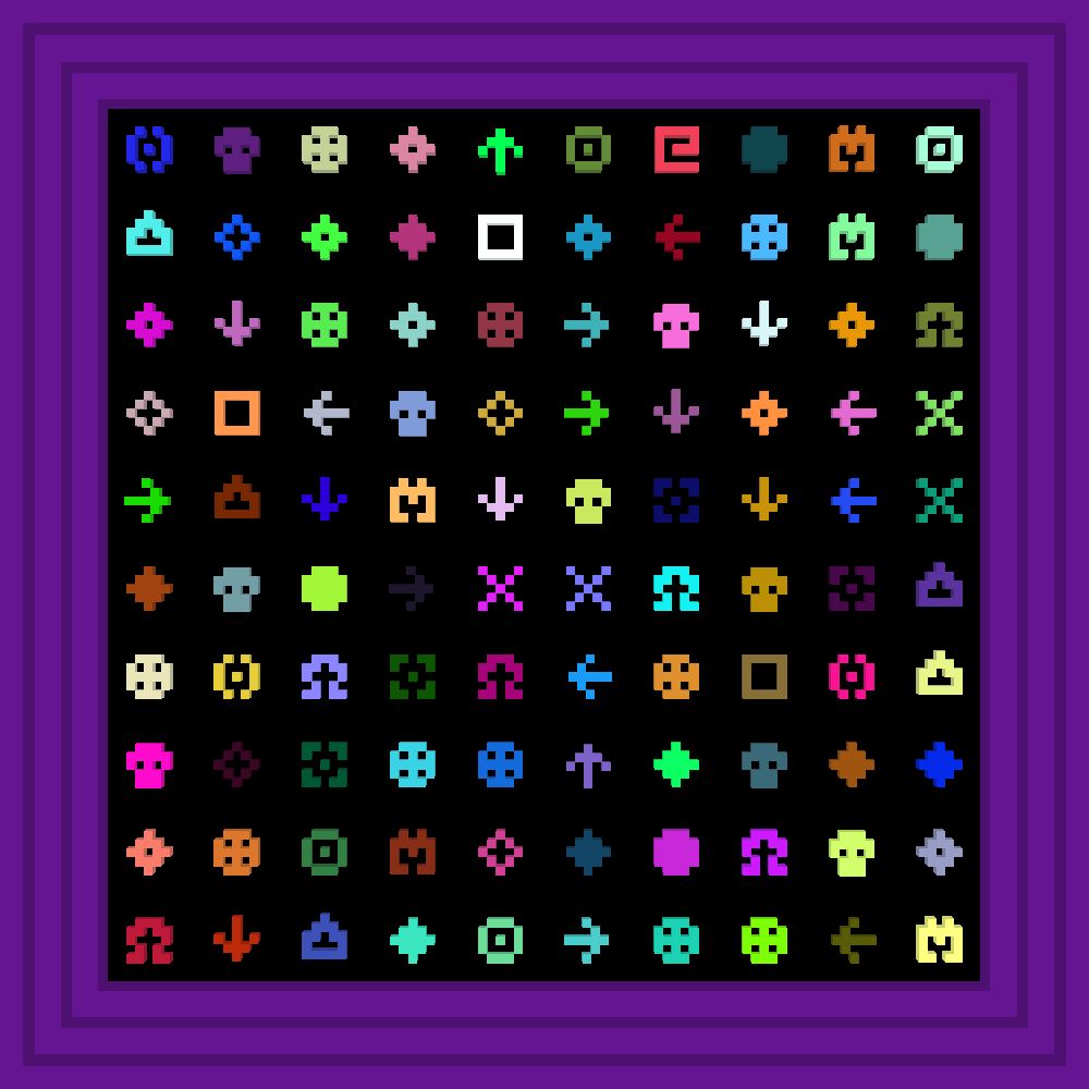 The clarity is devastating. But where is the ambiguity? It's over there in a box. :: Procedural Symbols #32/1000