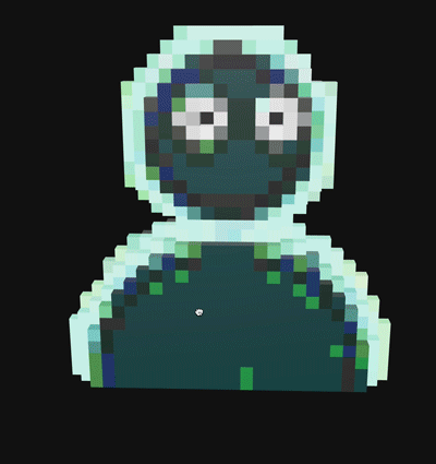 Binary Bob #51 - Silent Bob in Voxel 3D