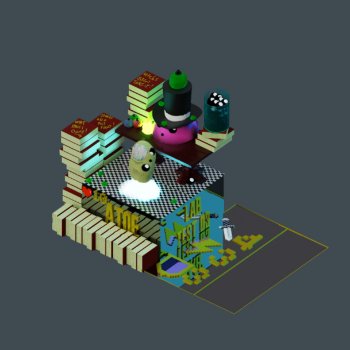Voxel Slimes Experiment #02-Atoe