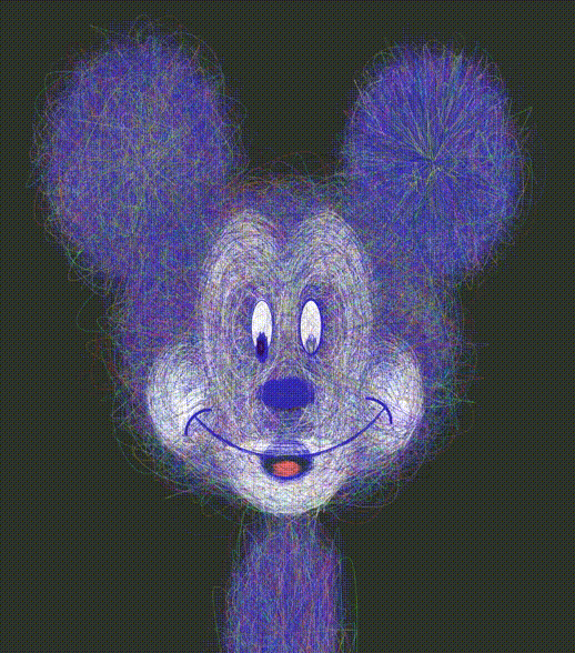 #100Hen Mickey Mouse Shit