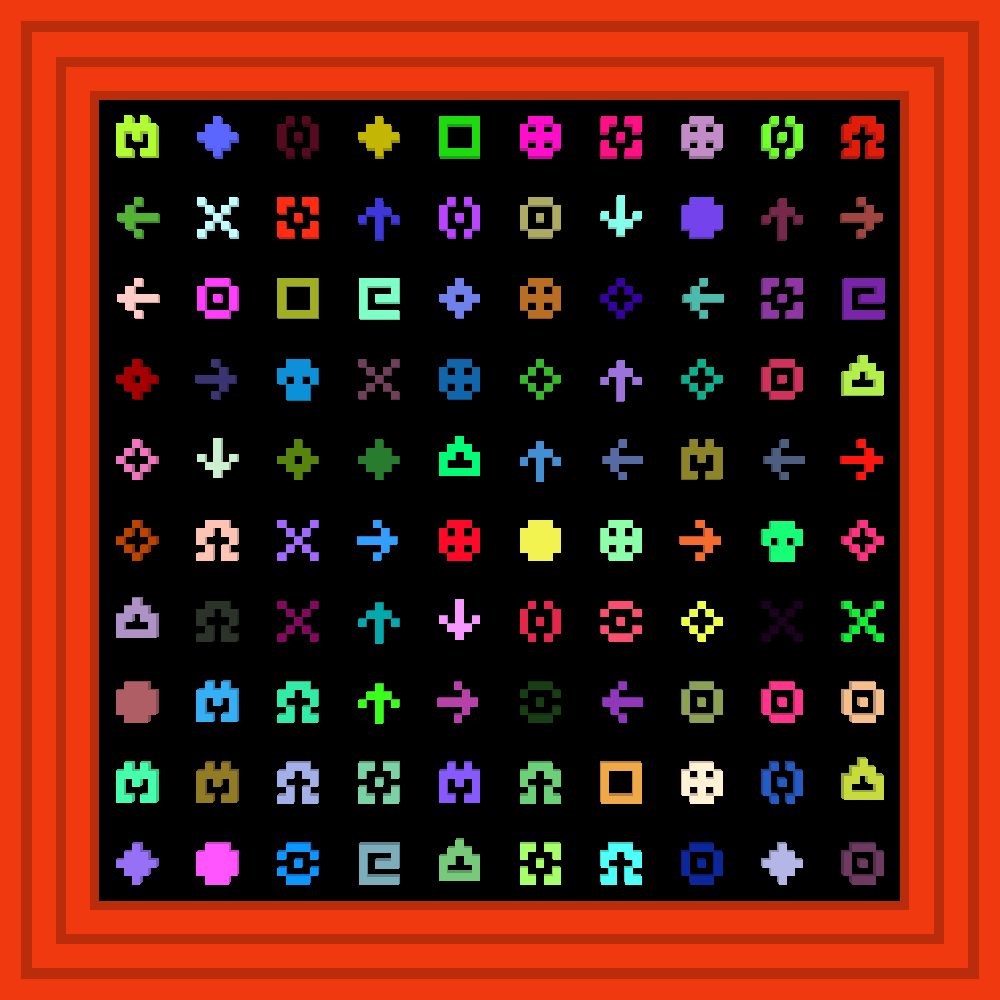 1234 I declare a thumb war            :: Procedural Symbols #361/1000