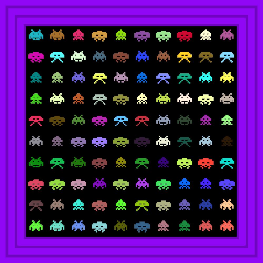 SpaceInvaders :: Procedural Symbols (👾) #397/1000