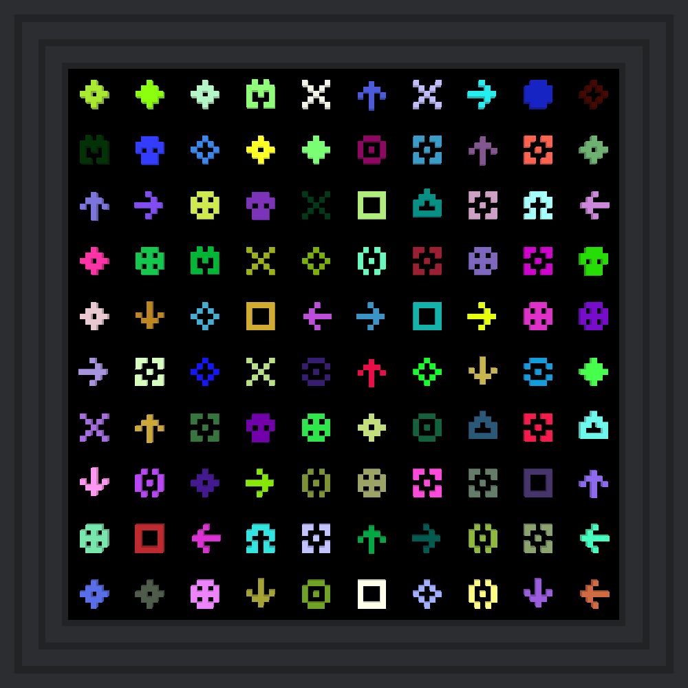 hic et nunc :: Procedural Symbols #100/1000