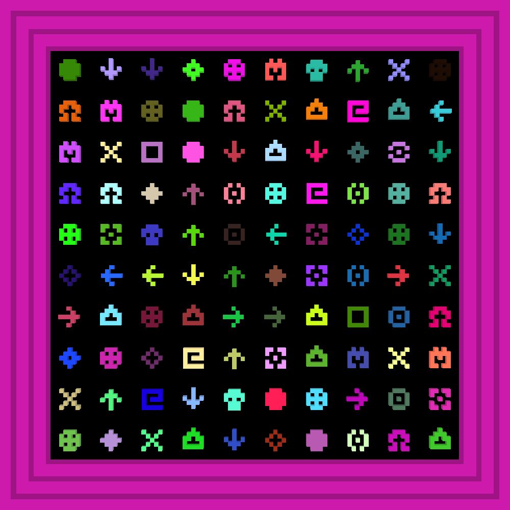 2222311111111111111 :: Procedural Symbols #107/1000