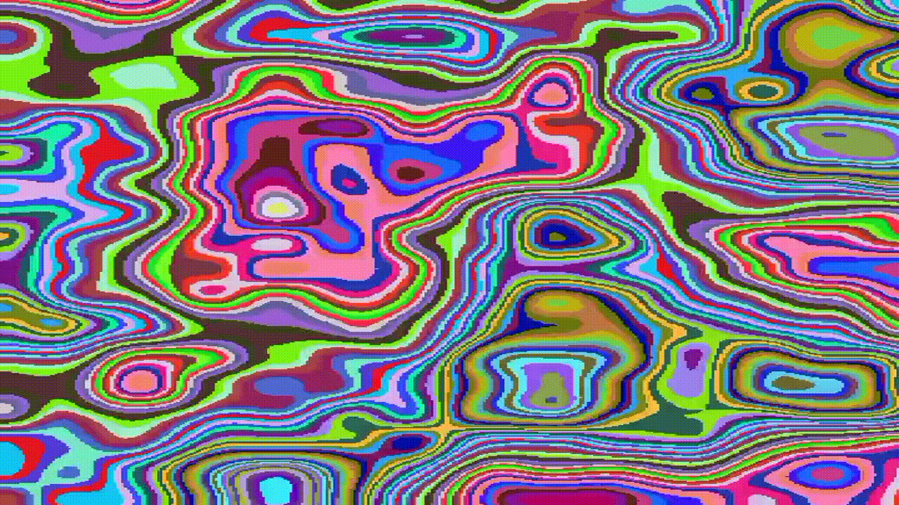 Psychedelic pixels art.
