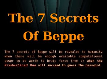 The 7 secrets of Beppe - secret 7 of 7