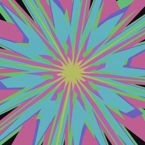 Colored snowflakes