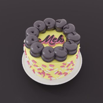 “Meh” Cake - Lemon & Licorice