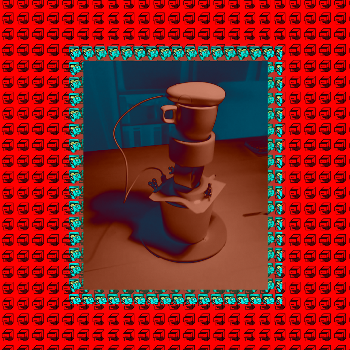 from the psychedelic (home)office | desktopsculpture rgb no 1 | 2021