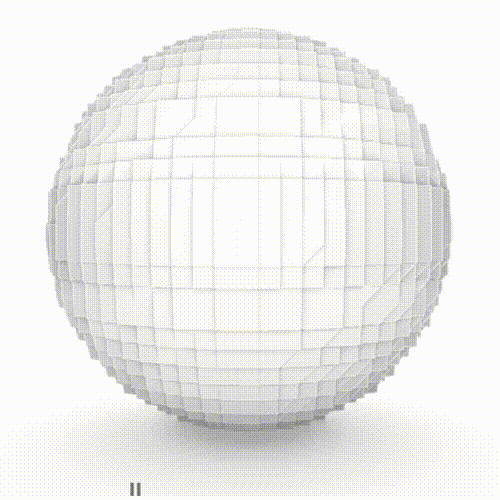 a sphere floating in precision