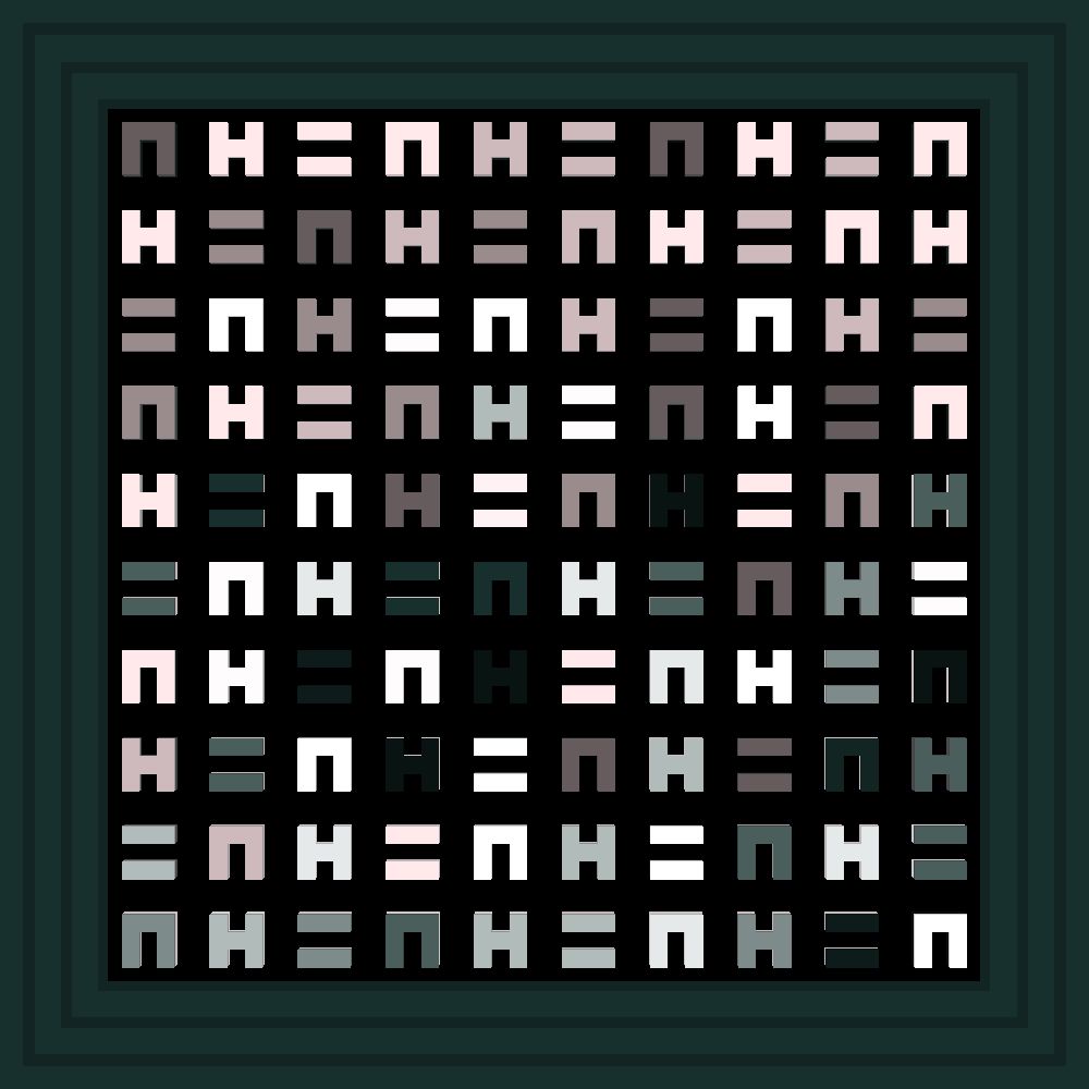 FORGIVE ME LORD....    FOR   I HAVE SINNED :: Procedural Symbols (H=N) #509/1000