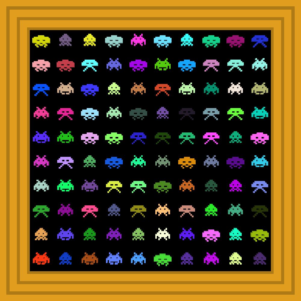 Space Invaders :: Procedural Symbols (👾) #375/1000
