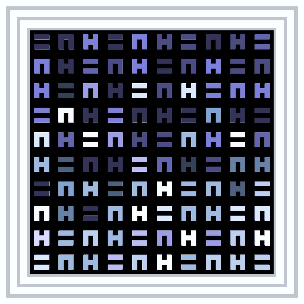 EAT THE RICH! :: Procedural Symbols (H=N) #487/1000