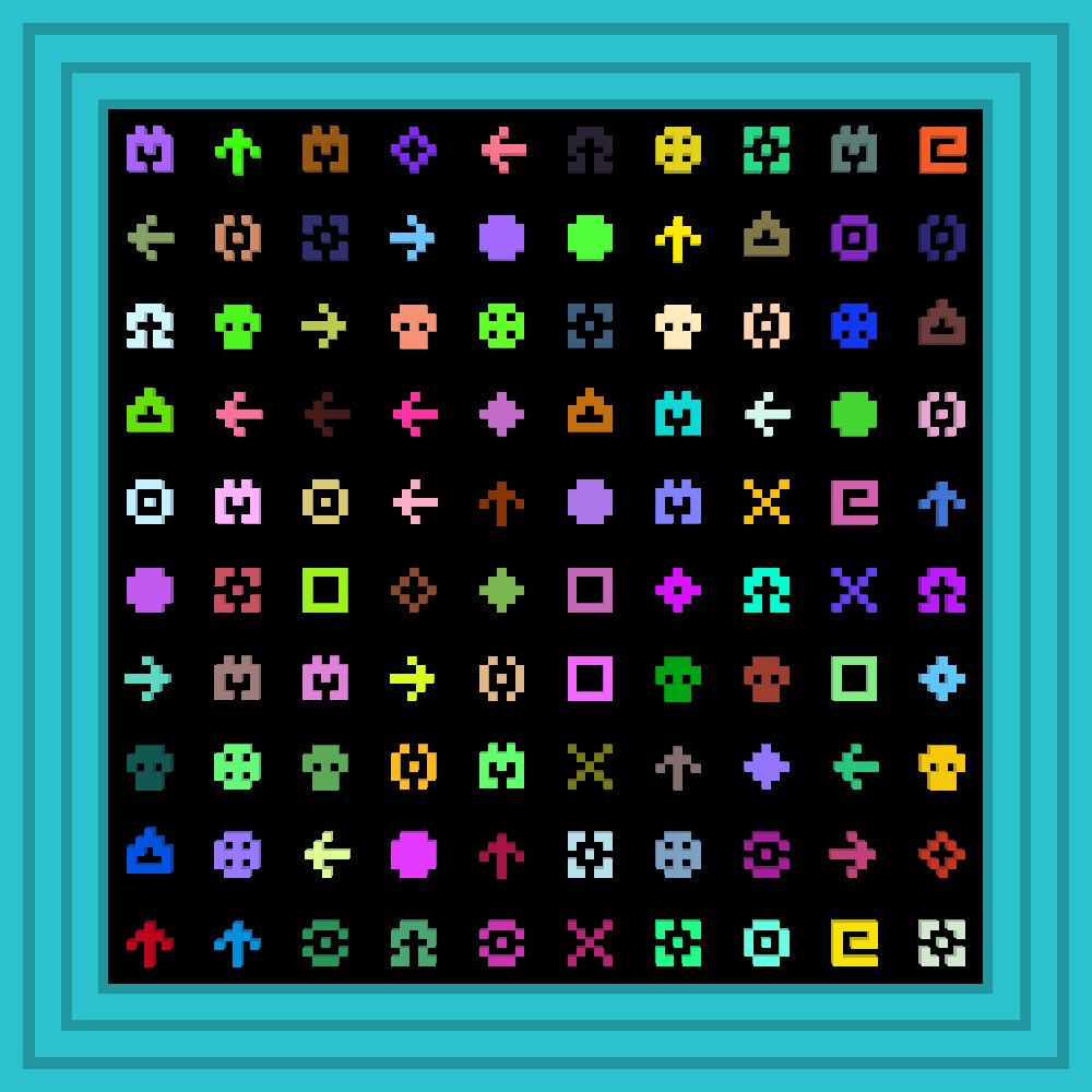 ABBBBBBB :: Procedural Symbols #221/1000