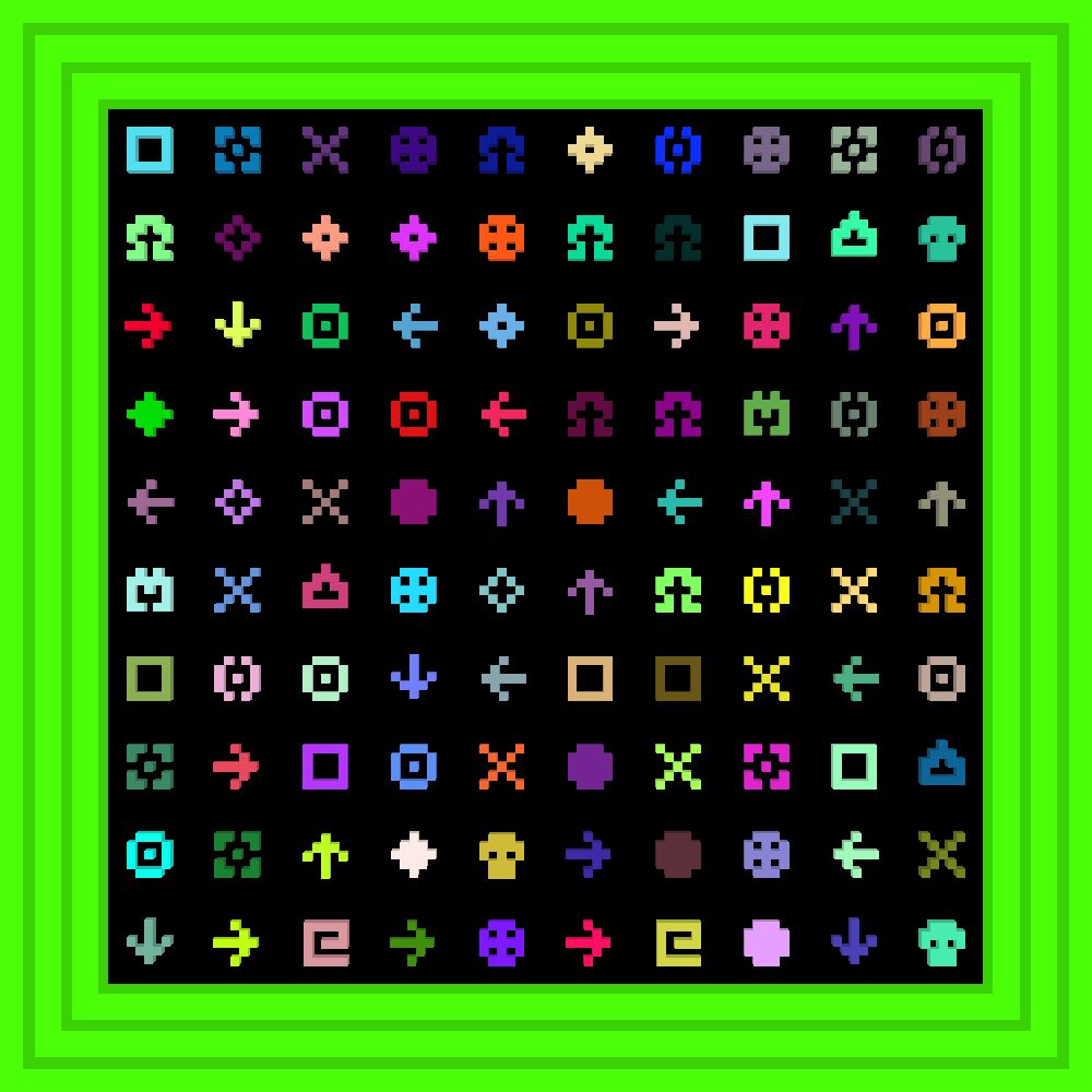 C c c c c co caine! :: Procedural Symbols #444/1000